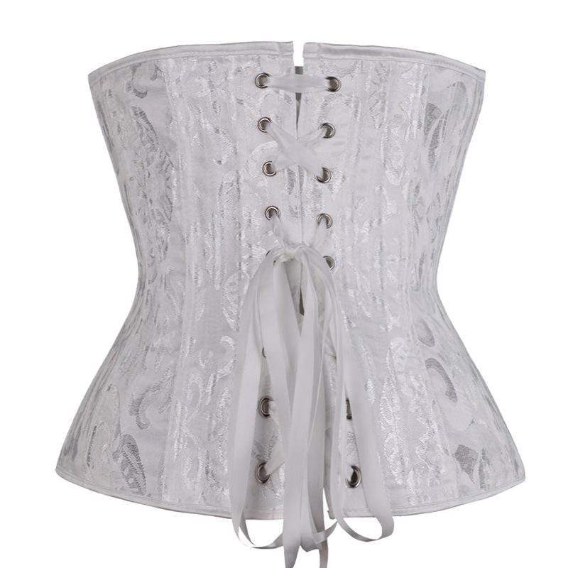 Women's Gothic Jacquard 26-steel boned Underbust Corsets