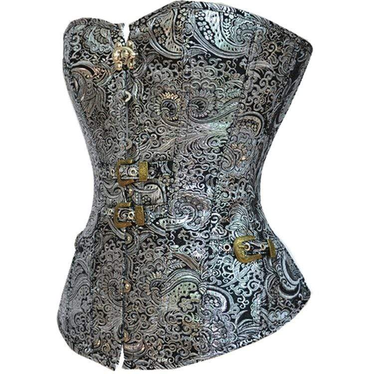 Women's Gothic Jacquard Overbust Corsets