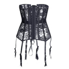 Kobine Women's Gothic Lace Sheer Underbust Corset