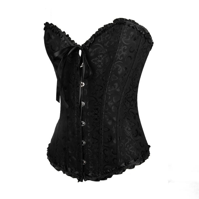 Women's Gothic Lace-up Jacquard Overbust Corsets