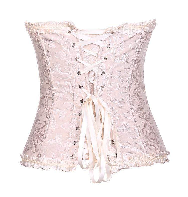 Women's Gothic Lace-up Jacquard Overbust Corsets