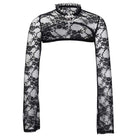 Women's Gothic Long Sleeved Sheer Floral Lace Capes