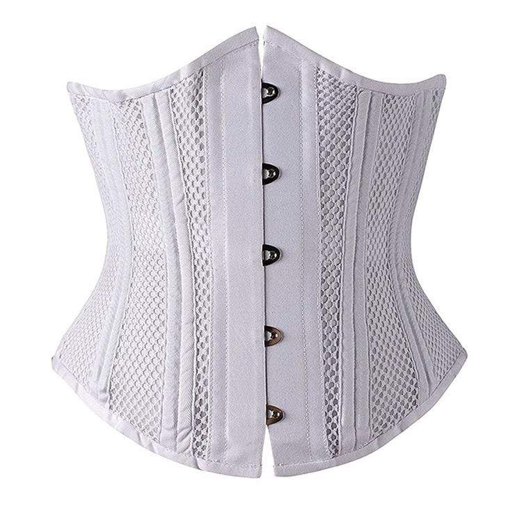 Women's Gothic Mesh 24-steel boned Underbust Corsets