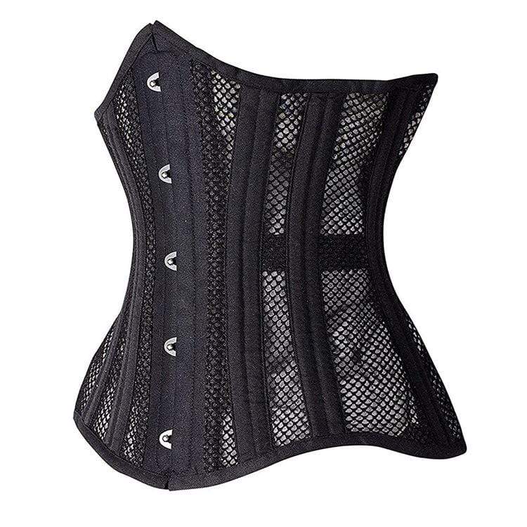 Women's Gothic Mesh 24-steel boned Underbust Corsets