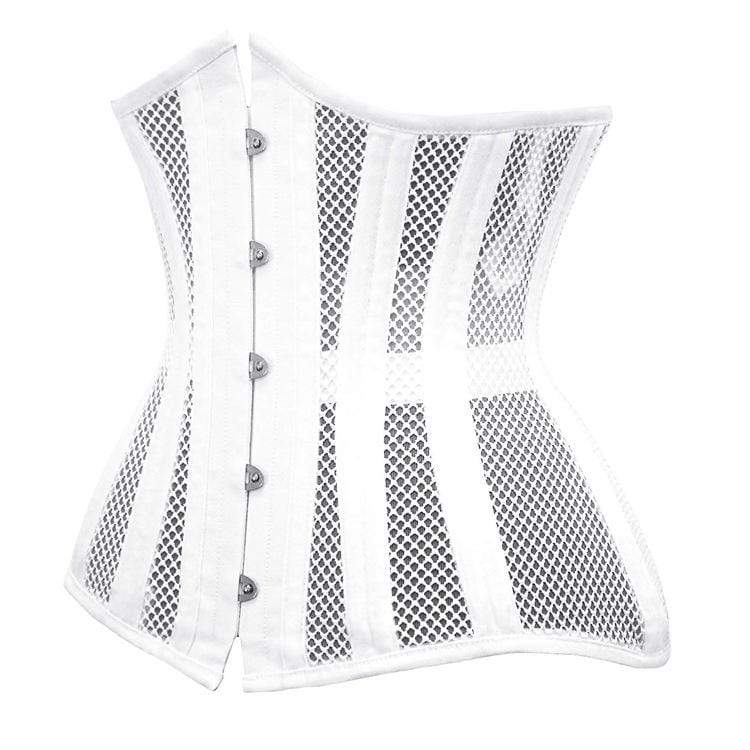 Women's Gothic Mesh 24-steel boned Underbust Corsets