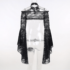 Kobine Women's Gothic Off Shoulder Lace Cape