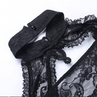 Kobine Women's Gothic Off Shoulder Lace Cape