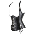 Kobine Women's Gothic Punk Halterneck Buckles Underbust Corset