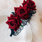 Kobine Women's Gothic Rose Lace Bridal Headpiece