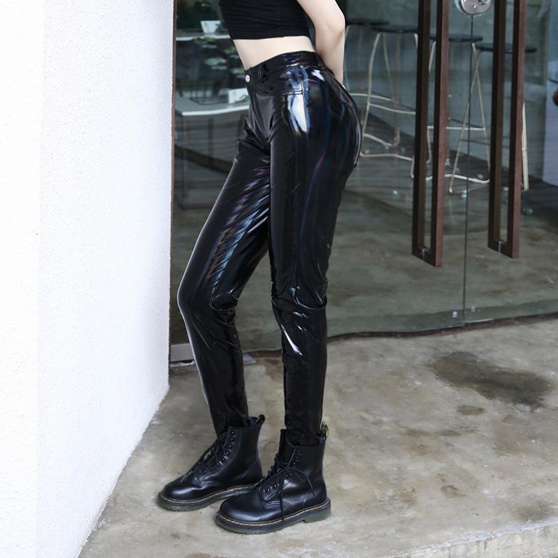 Women's Gothic Skinny PU Leggings