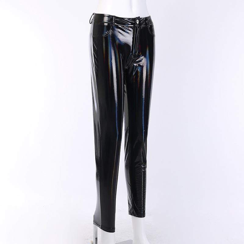 Women's Gothic Skinny PU Leggings