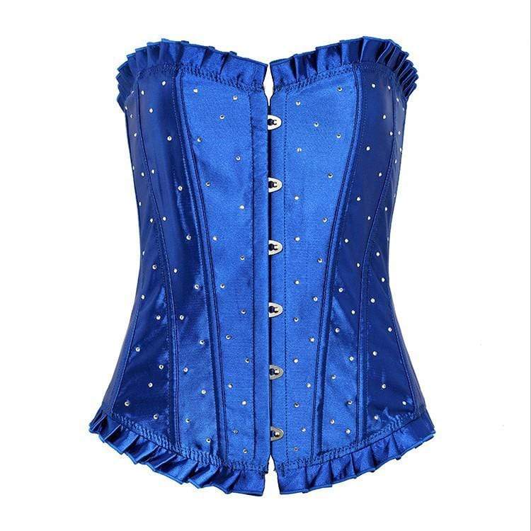 Women's Gothic Snowflake Rhinestones Overbust Corsets