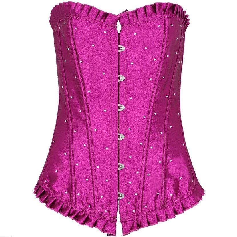 Women's Gothic Snowflake Rhinestones Overbust Corsets