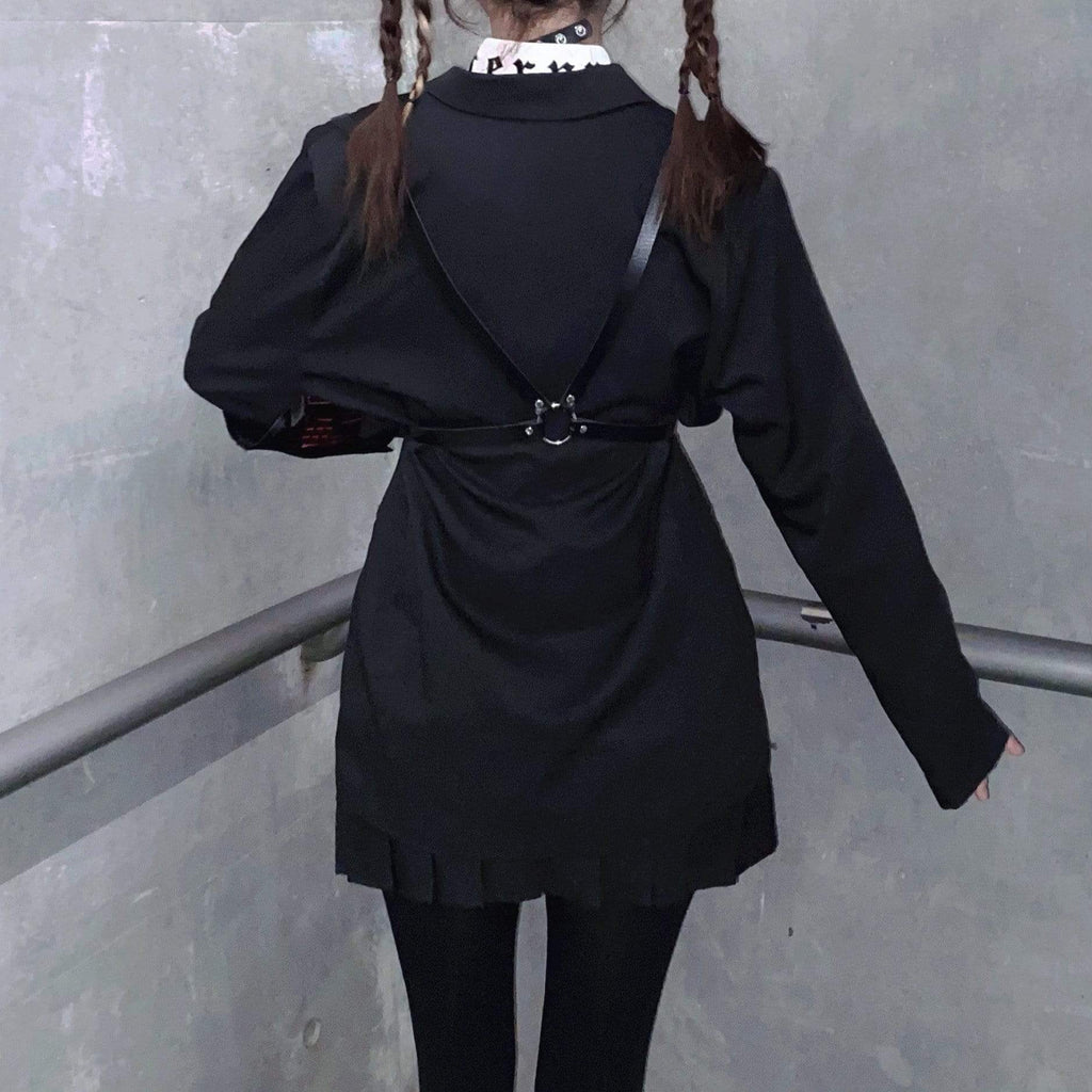 Women's Gothic Suit Coats With Harness