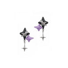 Kobine Women's Grunge Double Color Star Earrings