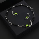 Kobine Women's Grunge Moon Cat Earrings