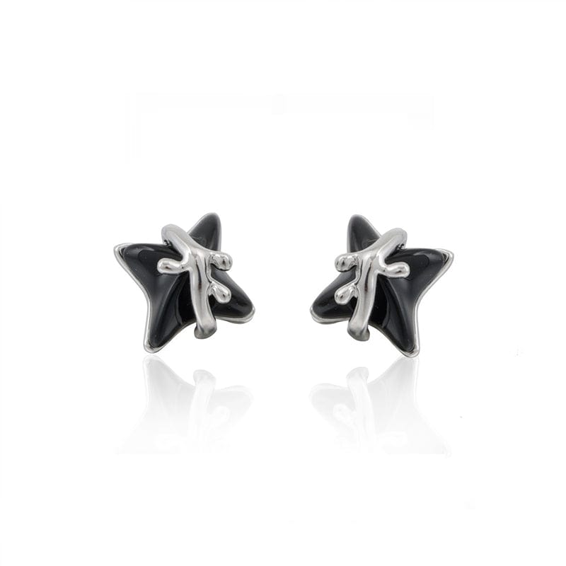 Kobine Women's Grunge Star Earrings