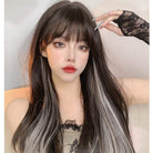 Kobine Women's Highlights Fluffy Synthetic Hair Wig