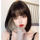 Kobine Women's Highlights Short Synthetics Hair Wig