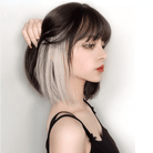 Kobine Women's Highlights Short Synthetics Hair Wig