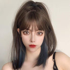 Kobine Women's Highlights Silky Straight Synthetics Hair Wig