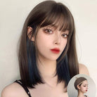 Kobine Women's Highlights Silky Straight Synthetics Hair Wig