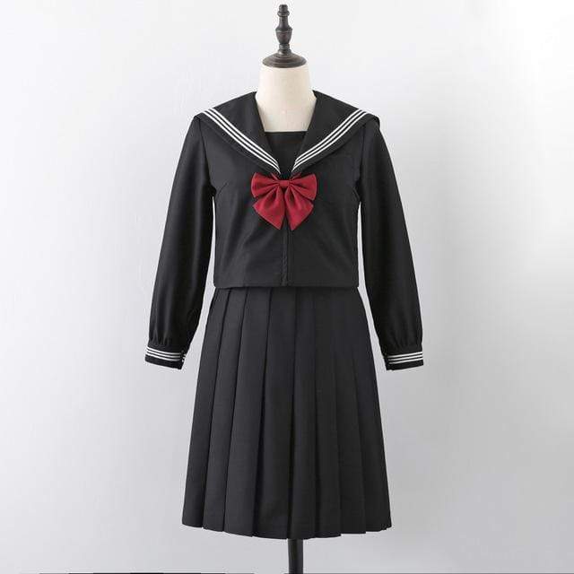 Women's JK Costumes Suits Black Red Sailor's Suits