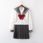 Women's JK Costumes Suits White Blue Sailor's Suits