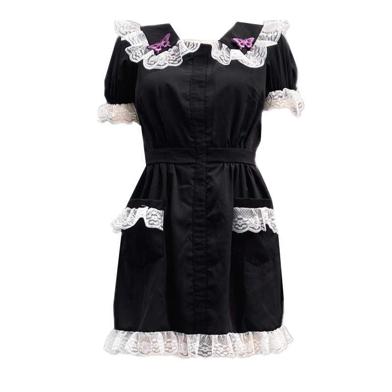 Women's Kawaii Lolita Ruffles Maid Dresses