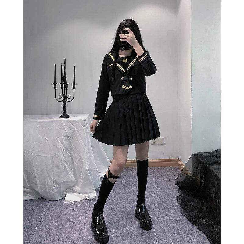 Women's Lolita Embroidered Sailor Suits