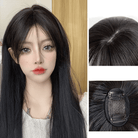 Kobine Women's Natural Bangs Human Hair Wig