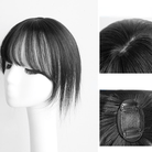 Kobine Women's Natural Bangs Human Hair Wig