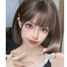 Kobine Women's Natural Straight Short Synthetics Hair Wig