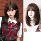 Kobine Women's Natural Straight Synthetics Hair Wig