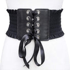 Women's Punk Bow Tie Lacing Wide Belts