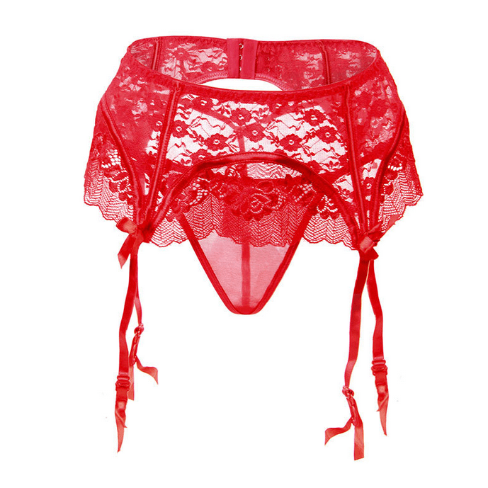 Kobine Women's Punk Bowknot Adjustable Lace Underwear