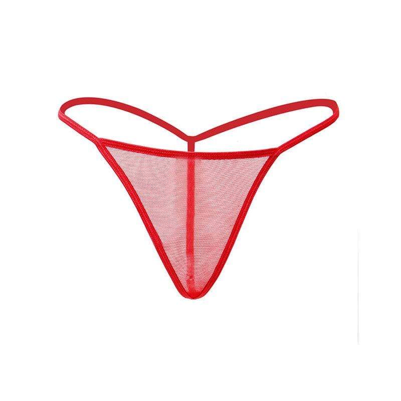 Kobine Women's Punk Bowknot Adjustable Lace Underwear