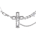 Kobine Women's Punk Cross Chain Necklace