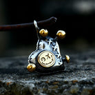 Kobine Women's Punk Double Color Wizard Doll Necklace