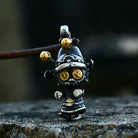 Kobine Women's Punk Double Color Wizard Doll Necklace