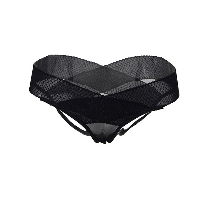 Kobine Women's Punk Fish-scale Lace Cutout Underwear