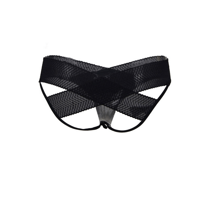 Kobine Women's Punk Fish-scale Lace Cutout Underwear