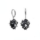 Kobine Women's Punk Heart Zircon Earrings