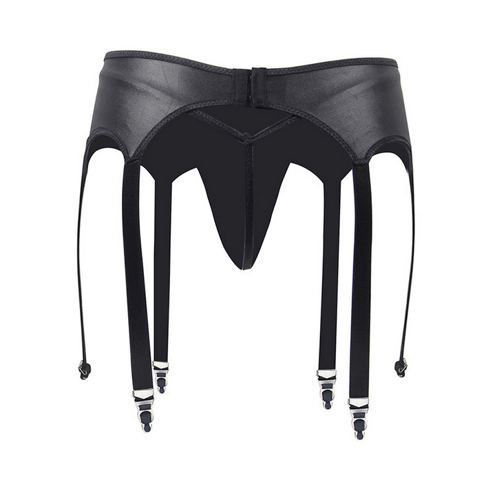 Kobine Women's Punk Irregular Faux Leather Underwear