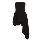 Kobine Women's Punk Irregular Hem Tube Dress