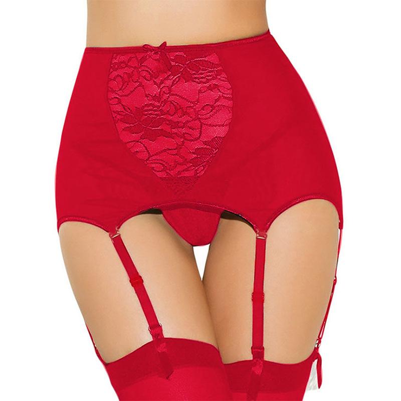 Kobine Women's Punk Lace Splice Sheer Underwear