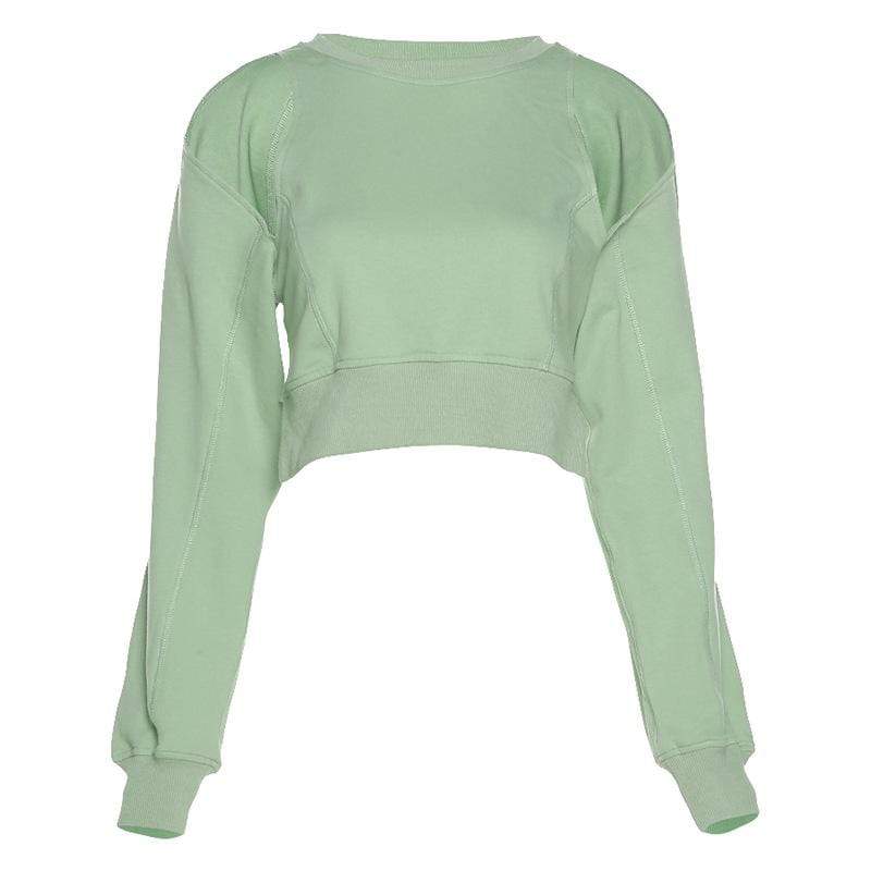 Women's Punk Off Shoulder Irregular Long Sleeved T-shirt