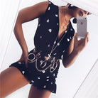 Women's Punk Rings And Chains Faux Leather Belts