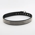 Kobine Women's Punk Rivets Faux Leather Belt with Metal Chain