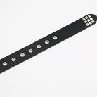 Kobine Women's Punk Rivets Faux Leather Belt with Metal Chain